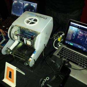 VRLab OpenROV Submarine Telepresence System shown at 2014 SVVR Party